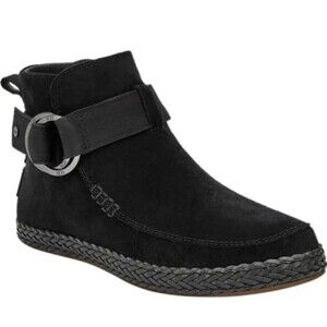 Ugg Harness Boots Black Suede Women’s Size 6 Shoes